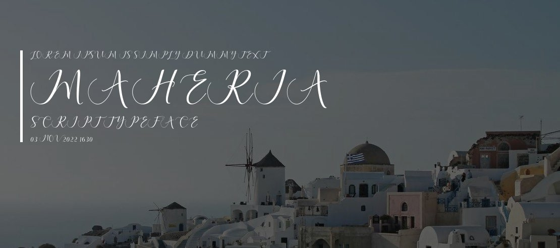 Maheria Script Font