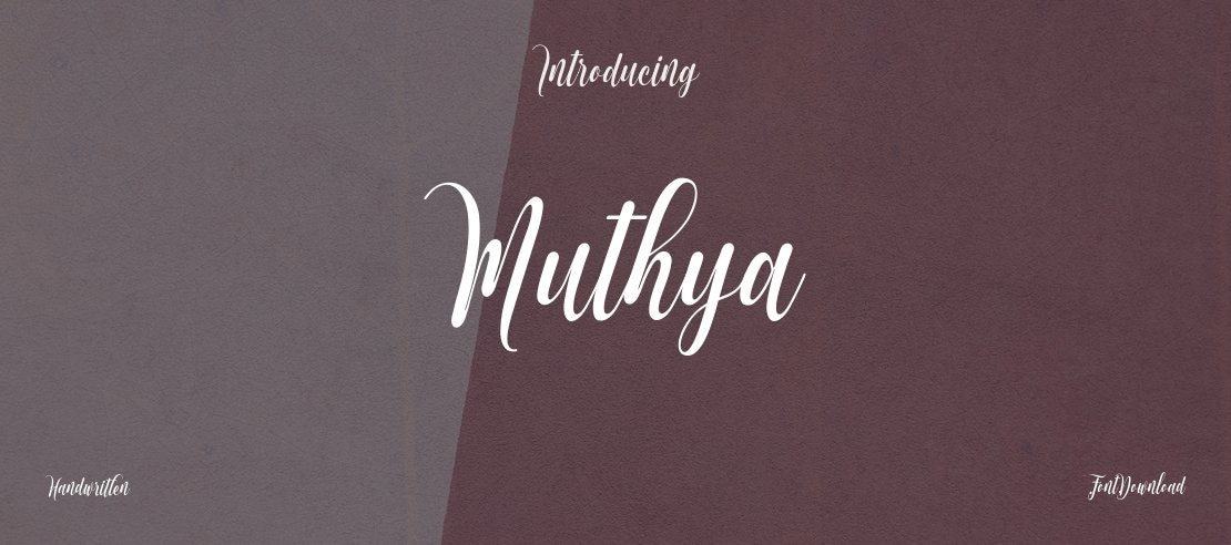 Muthya Font