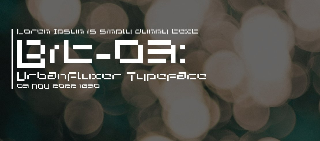 Bit-03: UrbanFluxer Font