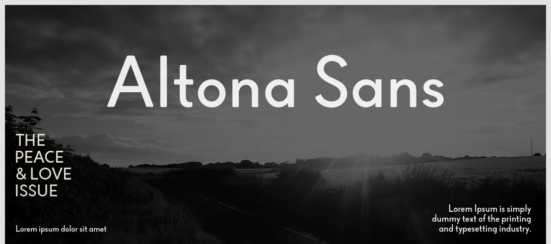 Altona Sans Font