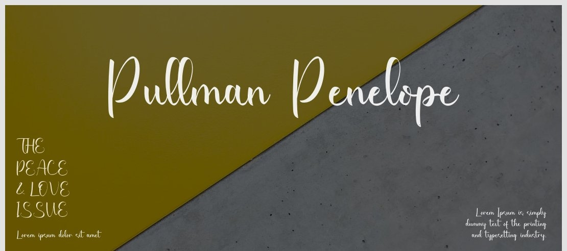 Pullman Penelope Font