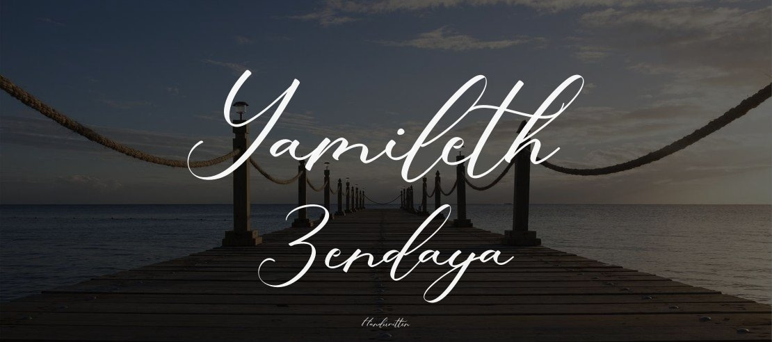 Yamileth Zendaya Font