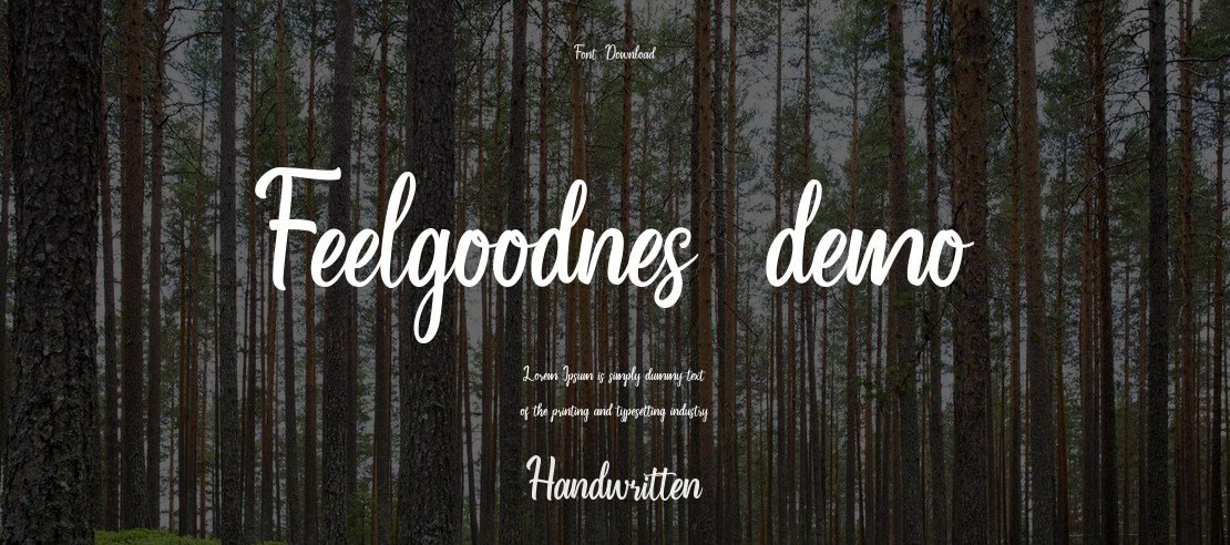 Feelgoodnes_demo Font Family