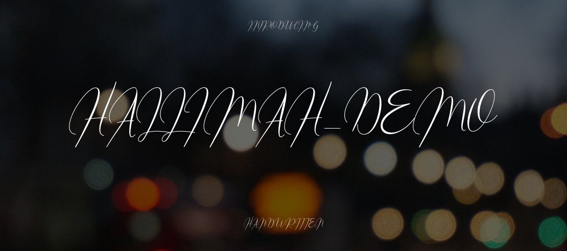 Hallimah_DEMO Font