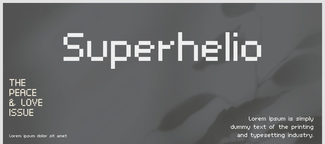 Superhelio Font Family