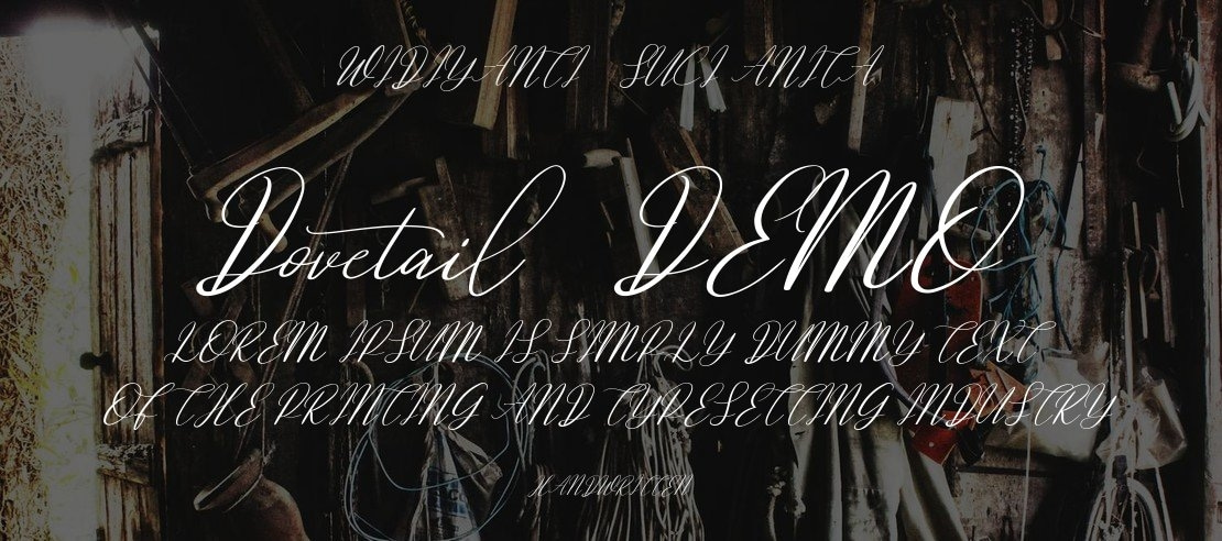 Dovetail Demo Font