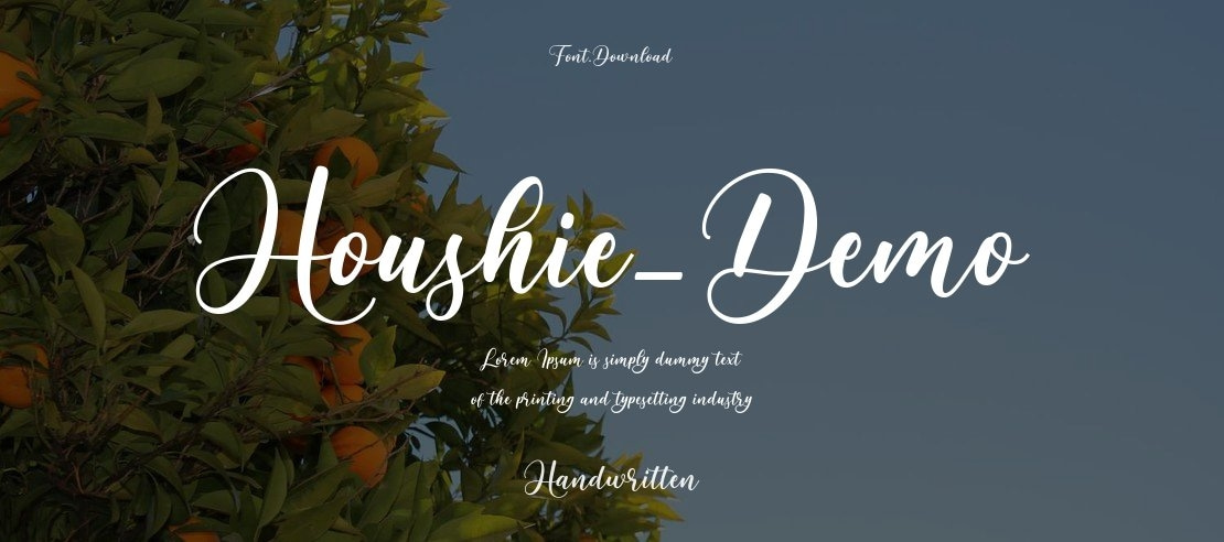 Houshie_Demo Font