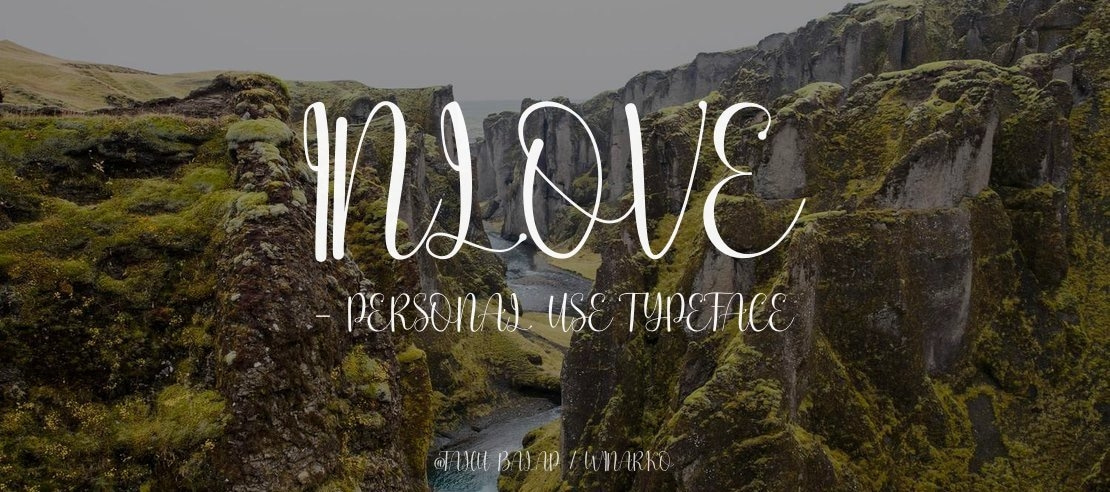 inlove - Personal use Font