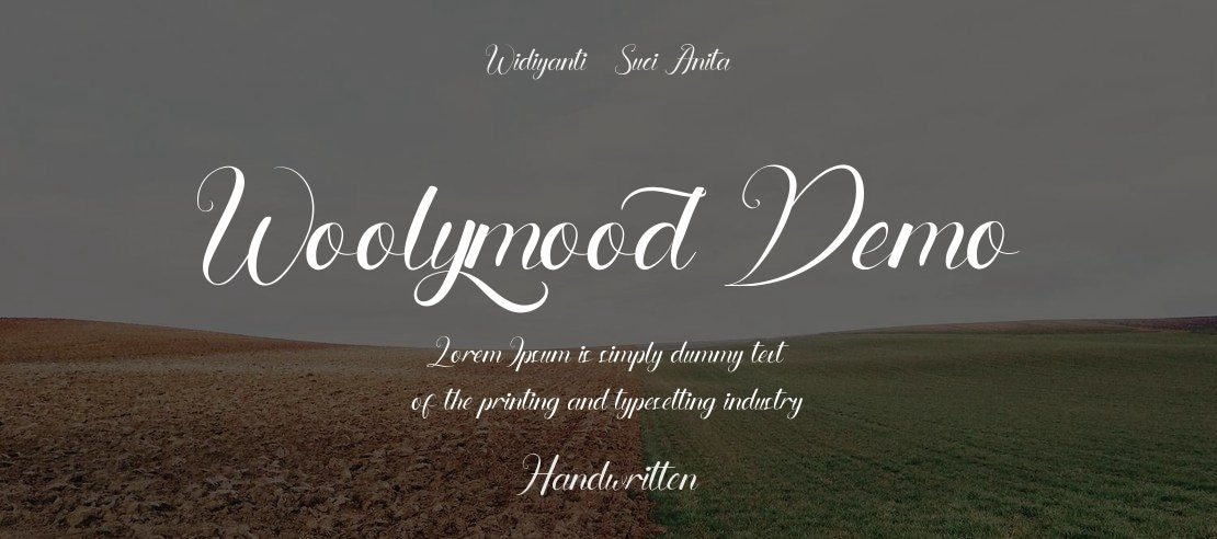 Woolymood Demo Font