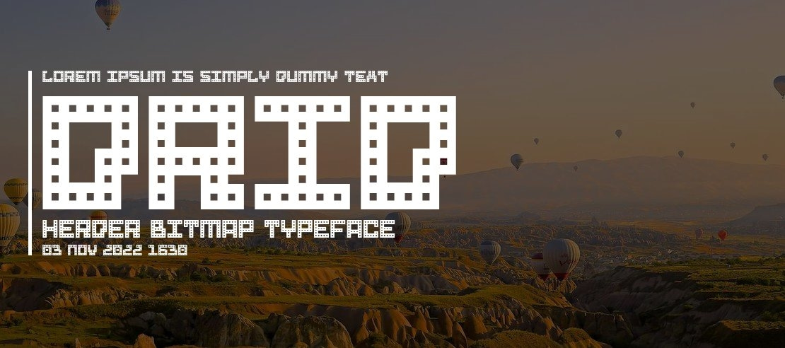 Drid Herder Bitmap Font Family