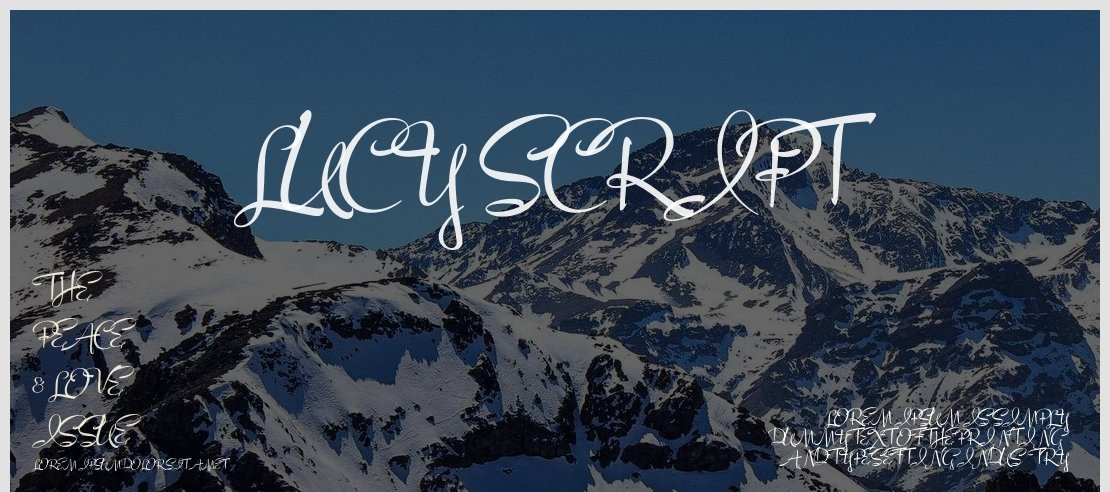 Lucy Script Font