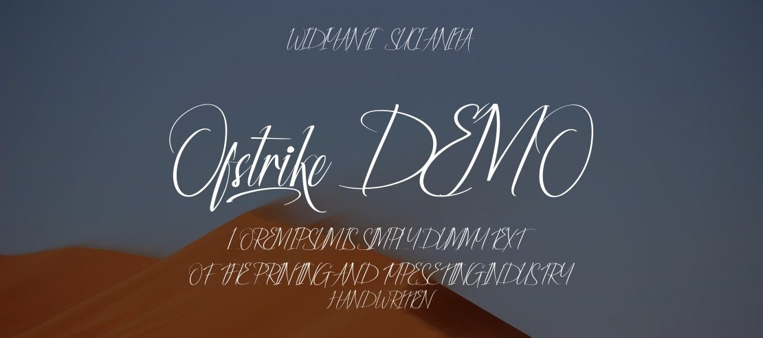 Ofstrike Demo Font