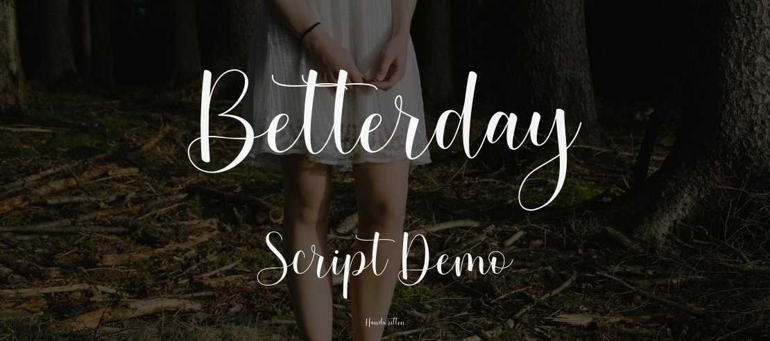 Betterday Script Demo Font