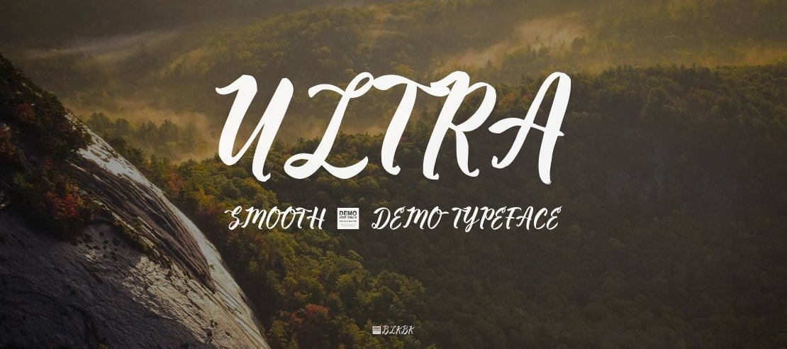 Ultra Smooth - Demo Font