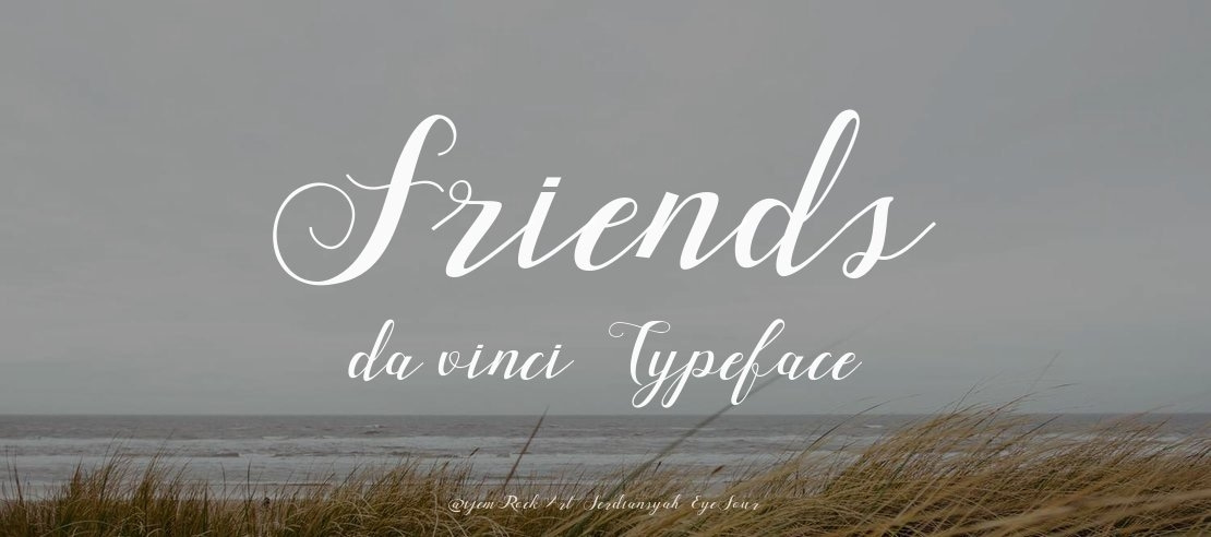 Friends da vinci Font