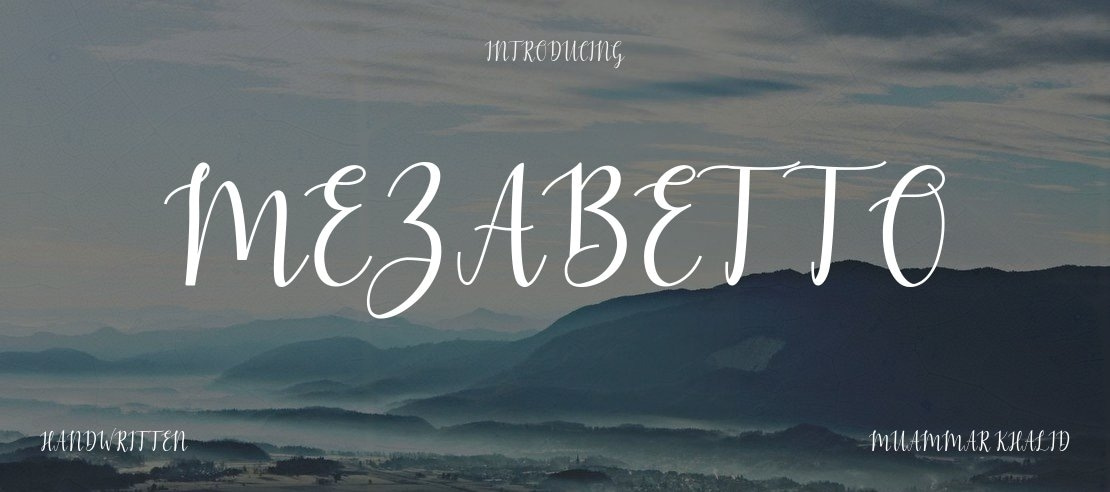 Mezabetto Font