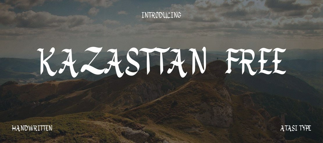 Kazasttan-Free Font