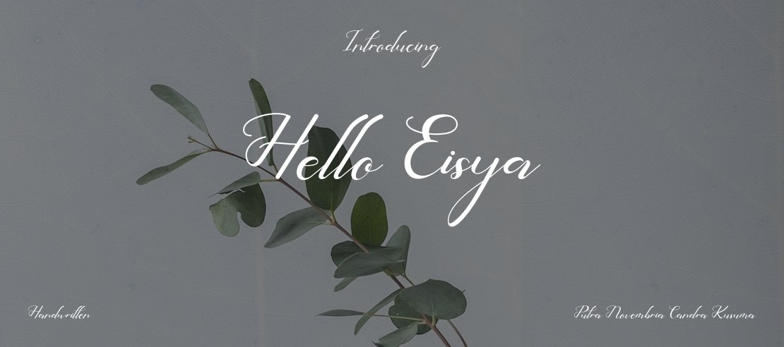 Hello Eisya Font