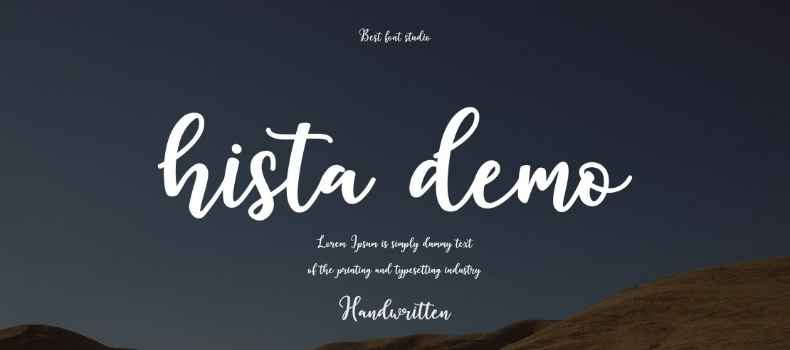 hista demo Font