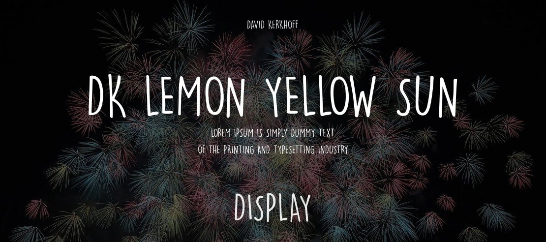 DK Lemon Yellow Sun Font