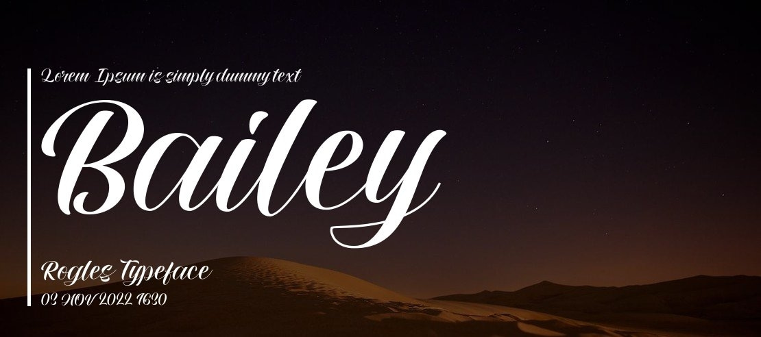 Bailey Rogles Font