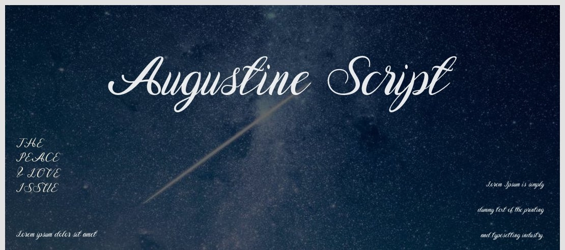 Augustine Script Font