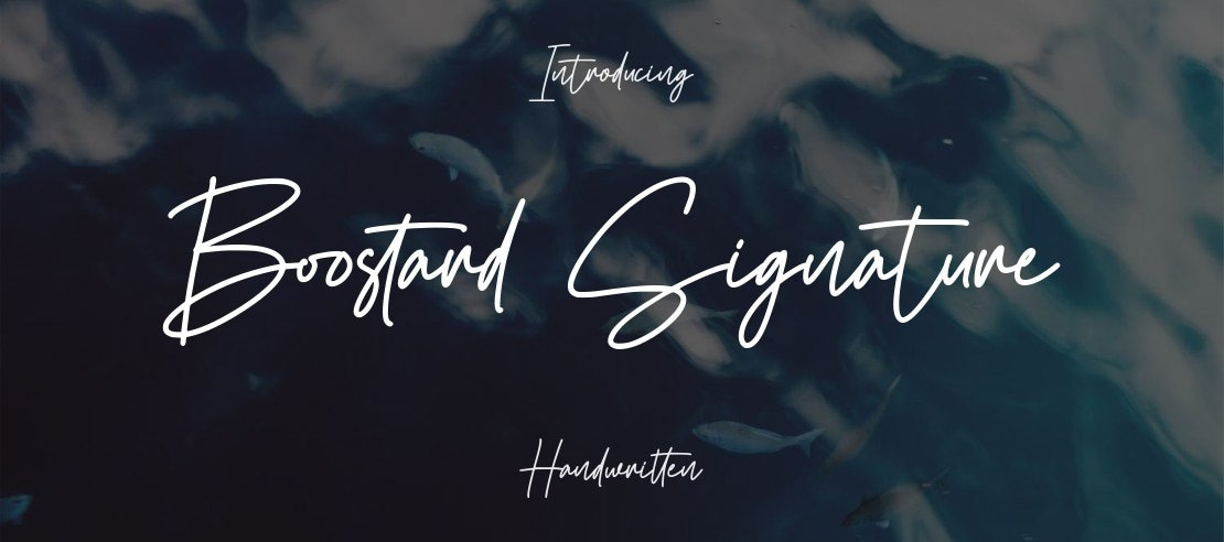 Boostard Signature Font