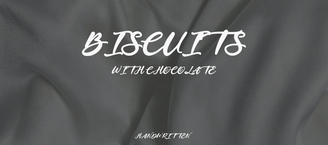 Biscuits with Chocolate Font