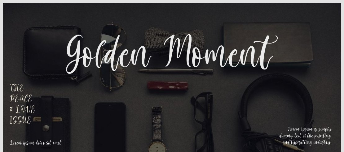 Golden Moment Font