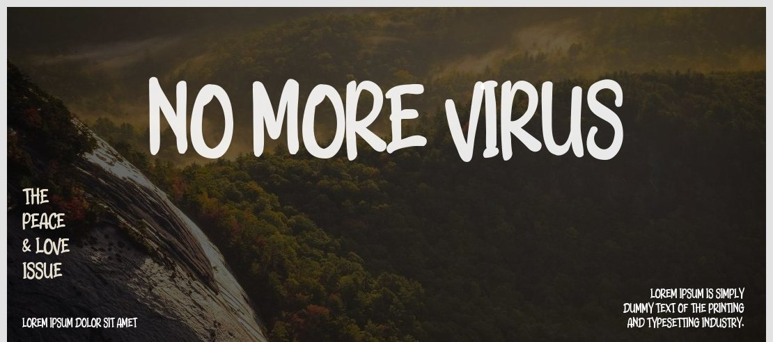 No More Virus Font