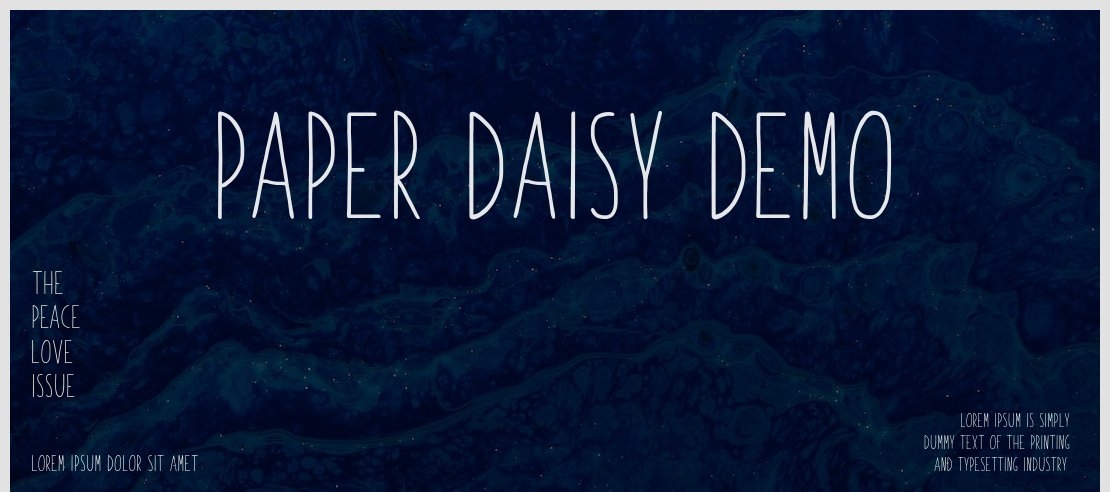 Paper Daisy DEMO Font