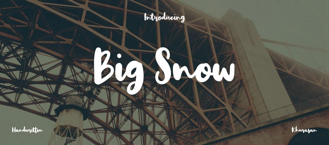 Big Snow Font