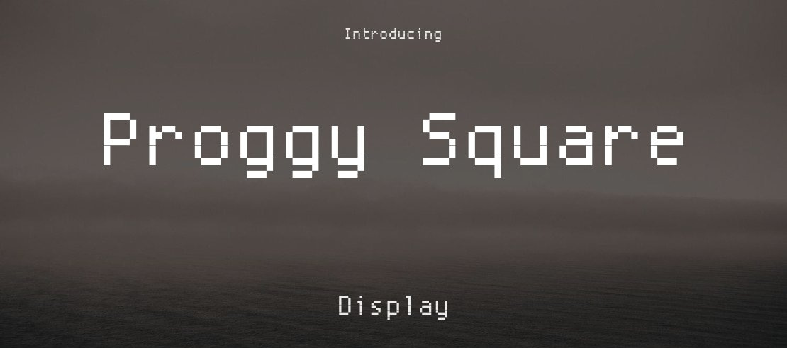 Proggy Square Font Family