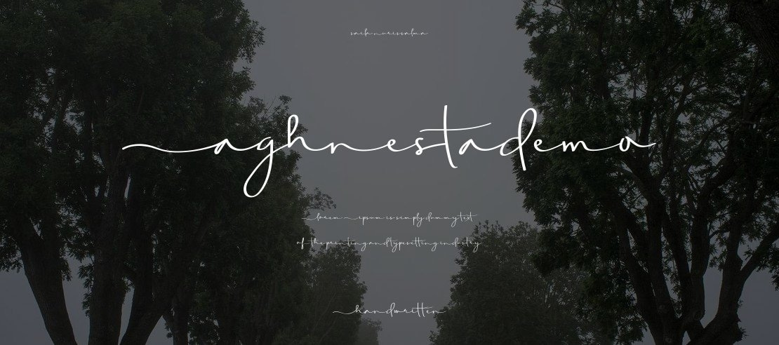 Aghnestademo Font