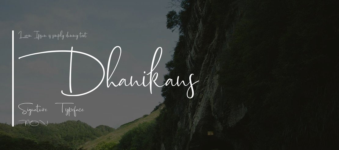 Dhanikans Signature 2 Font Family