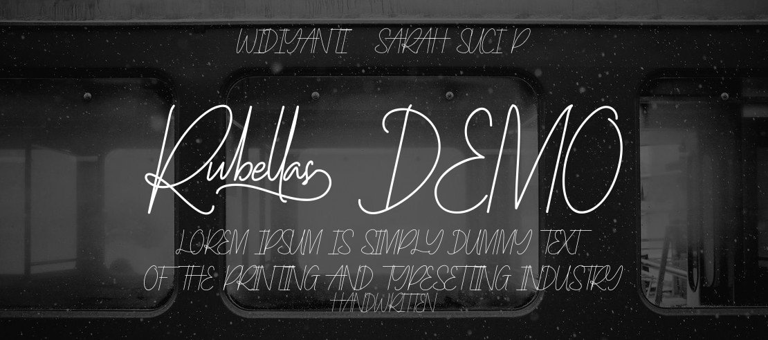 Rubellas Demo Font