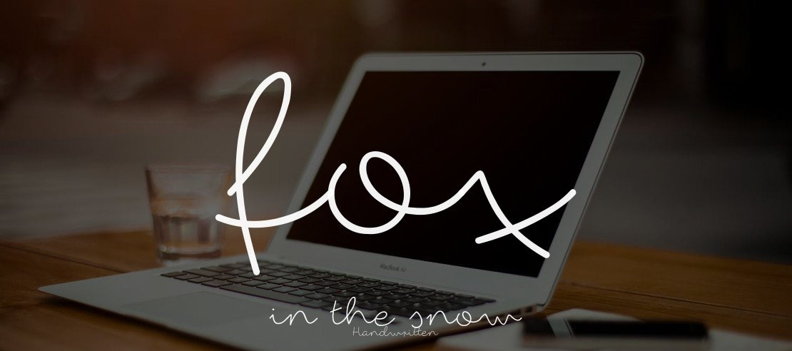 fox in the snow Font