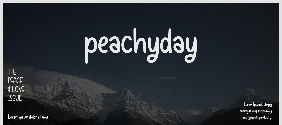 peachyday Font
