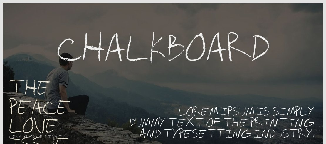 chalkboard Font