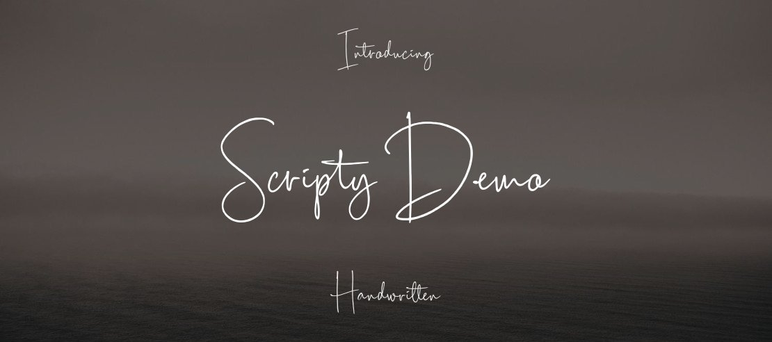 Scripty Demo Font