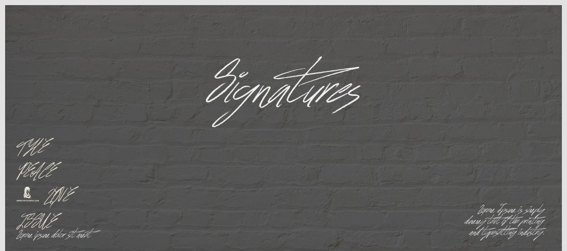 Signatures Font