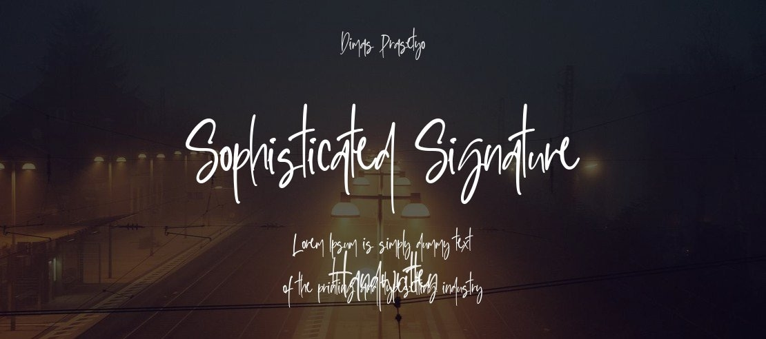 Sophisticated Signature Font