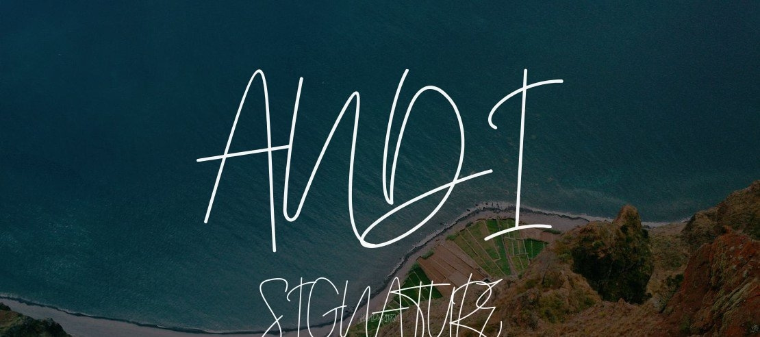 Andi Signature Font