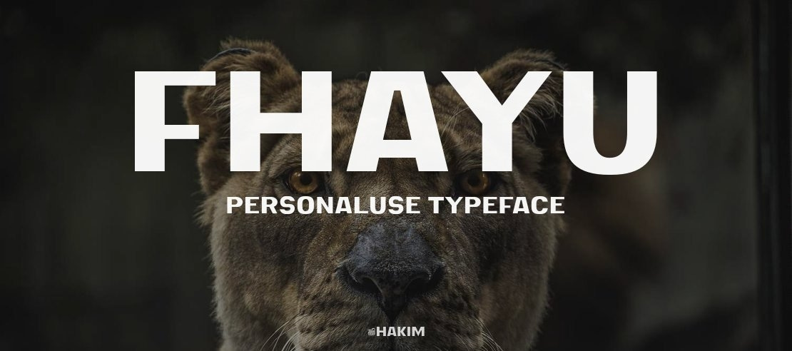 Fhayu Personaluse Font Family