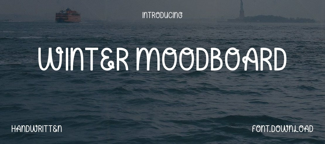 winter moodboard Font