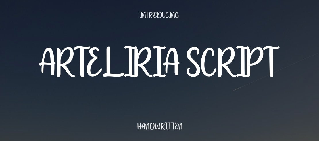 Arteliria Script Font
