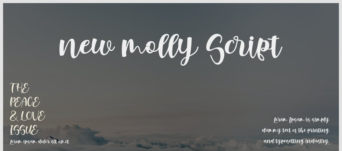 new molly Script Font