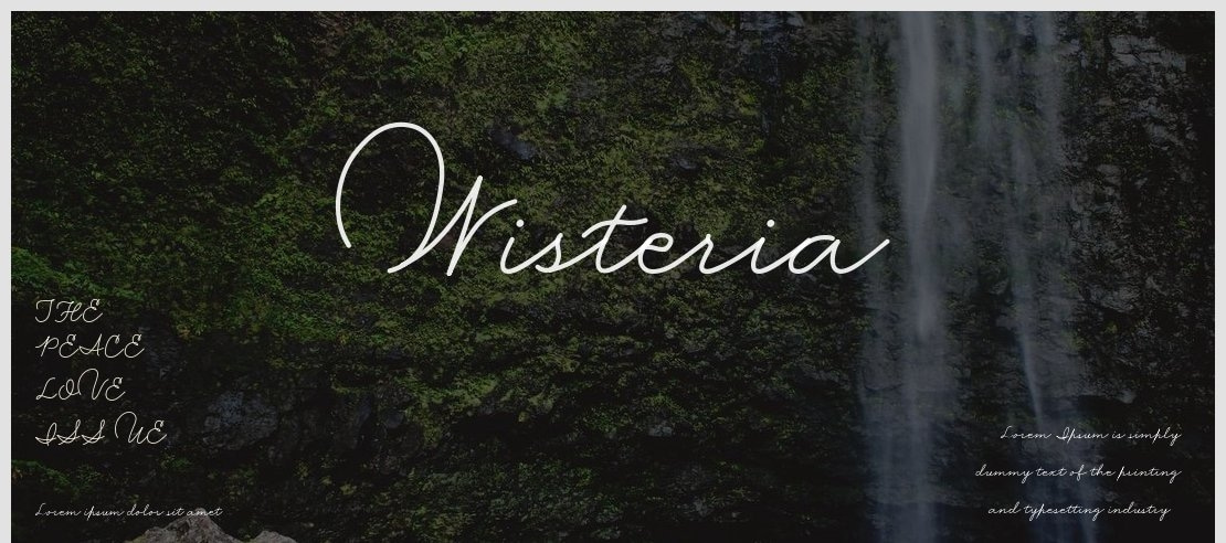 Wisteria Font