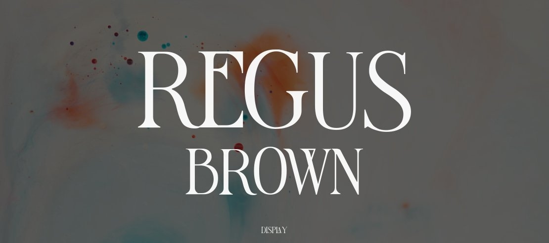 Regus Brown Font