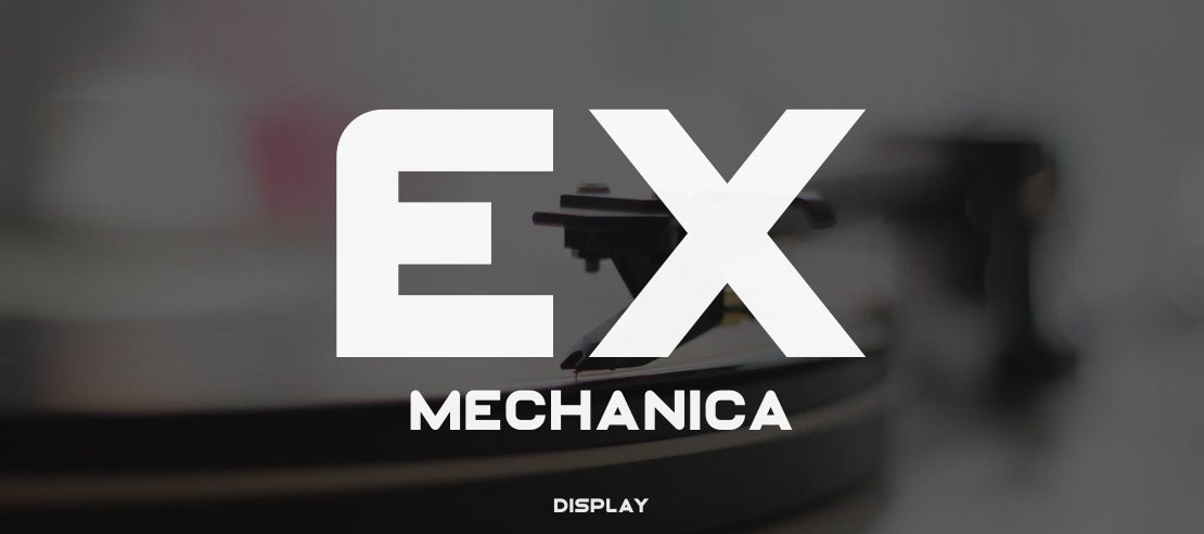 Ex Mechanica Font